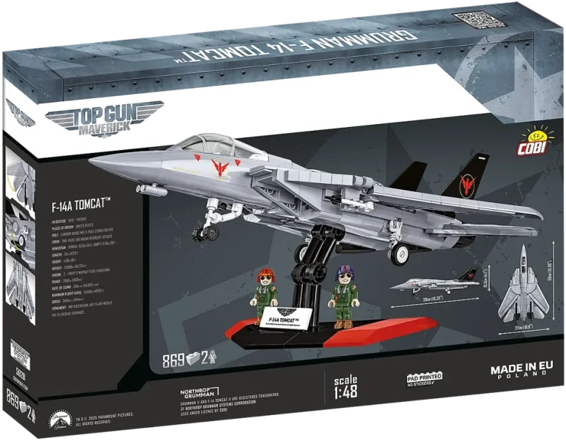 TOP GUN Grumman F-14 Tomcat - Plastová stavebnice COBI