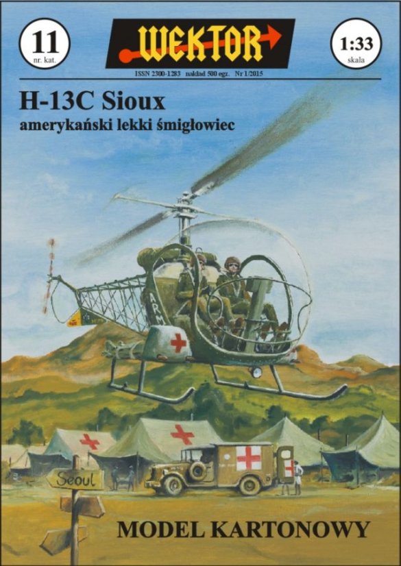 Americký lehký vrtulník H-13C Sioux