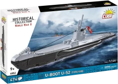 Ponorka U-52 (typ VIIB) WWII - Plastiková stavebnica COBI