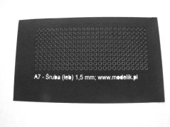 Hlavy šroubů 1,5 mm (250 ks)