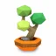 Bonsai - světle zelená