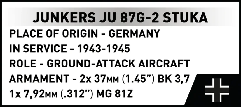 Junkers JU 87G-2 STUKA WWII - Plastová stavebnice COBI
