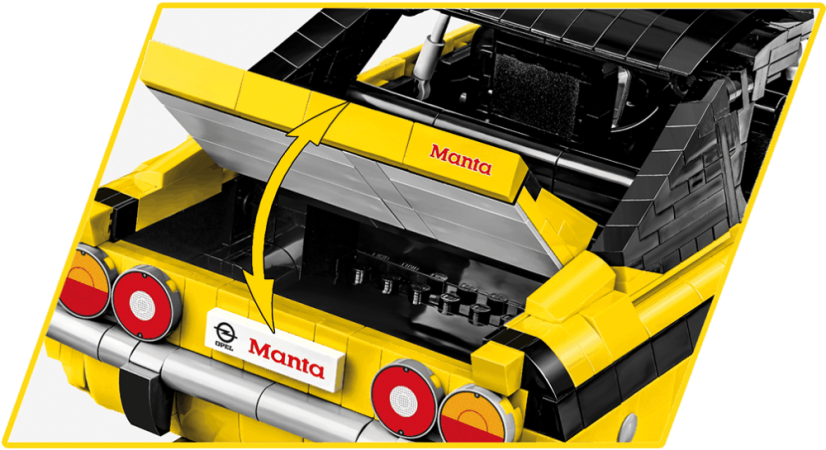 Opel Manta A 1970, 1:12 - Plastová stavebnice COBI
