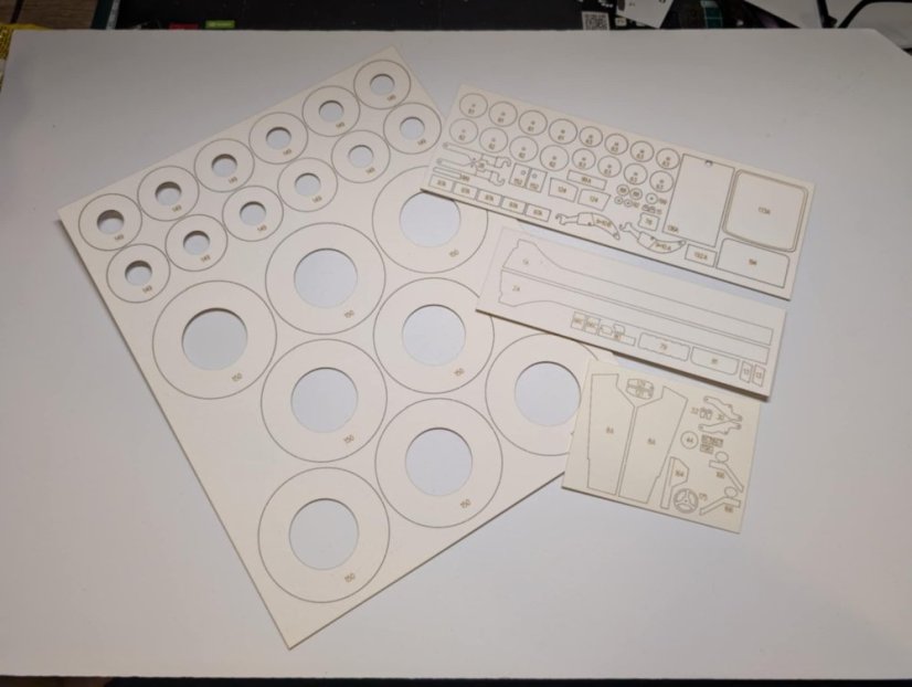 Class Xerion 3800 Trac VC - Laserové doplňky - kostra, díly kol