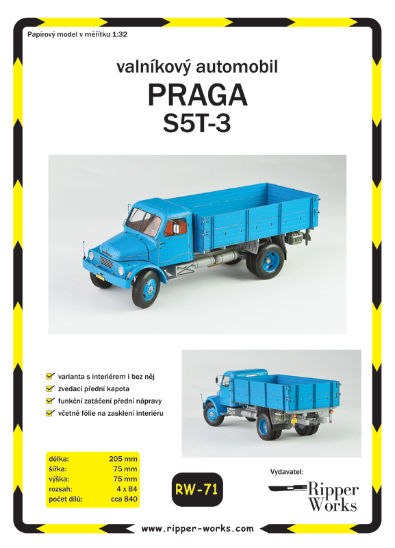 Praga S5T-3 short flatbed