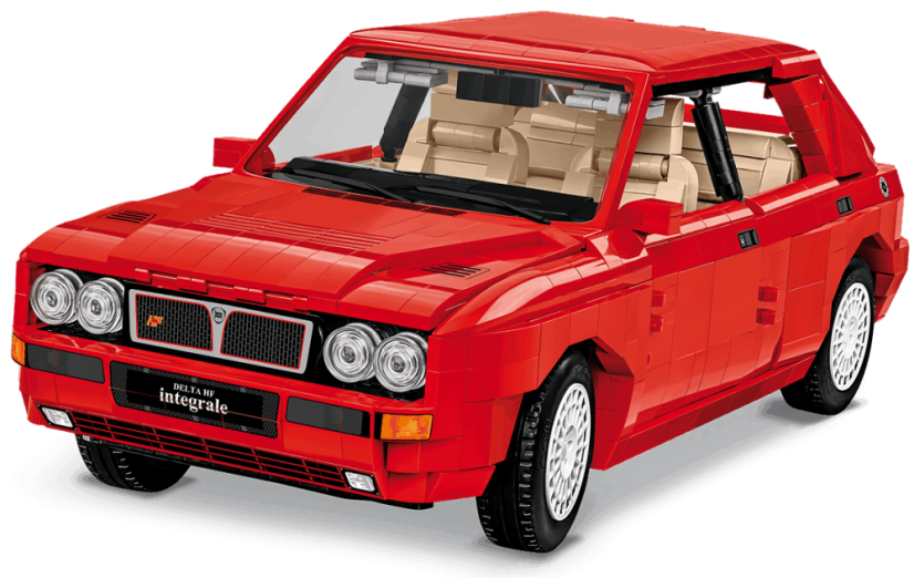 Lancia Delta HF Integrale, 1:12 - Plastová stavebnica COBI