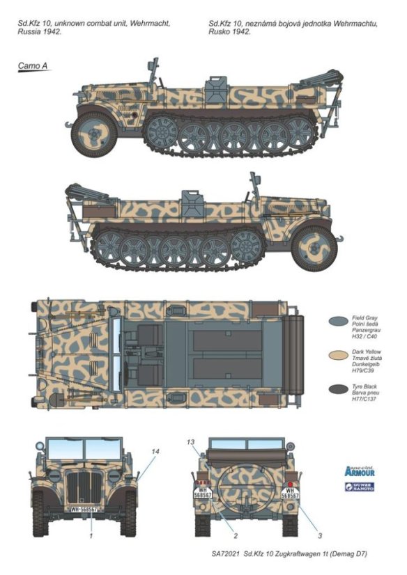 Sd.Kfz.10 Zugkraftwagen 1t (Demag D7)