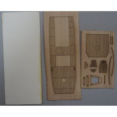 MFS-80 fishing boat- Laser accessories - wooden deck