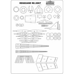 Reggiane Re.2007 - Laserové doplnky - kostra, detaily