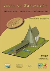 Church of St. Bartholomew in Koci - Paper model