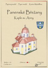 Chapel St. Anna Panenska in Brezany - Paper model
