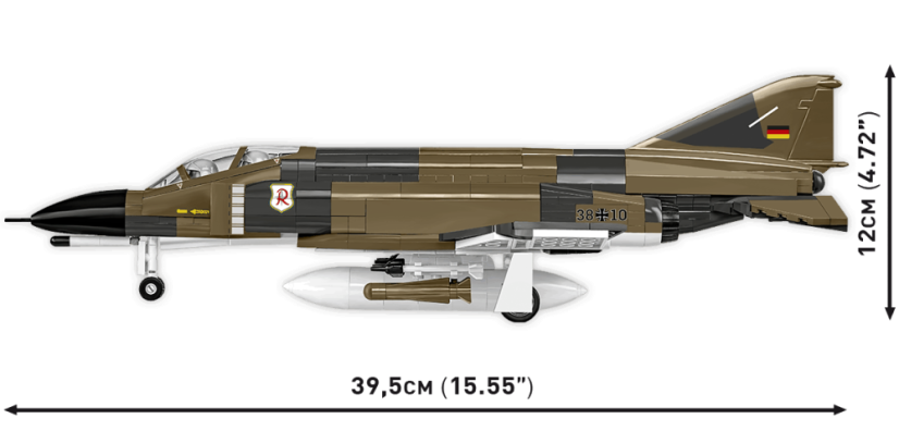 F-4F Phantom II - Luftwaffe - Plastová stavebnice COBI