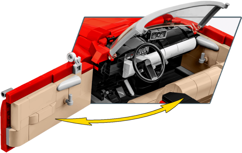 Citroën DS 19 Cabrio 1962, 1:12 - Plastová stavebnice COBI
