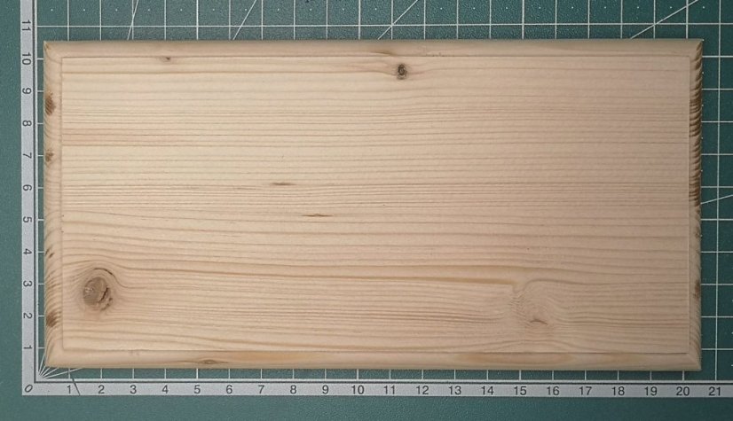 Dřevěná podložka pod model - Obdelník 10 x 20 cm
