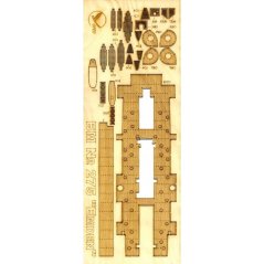 Protected cruiser Emden - Laser accessories- wooden deck