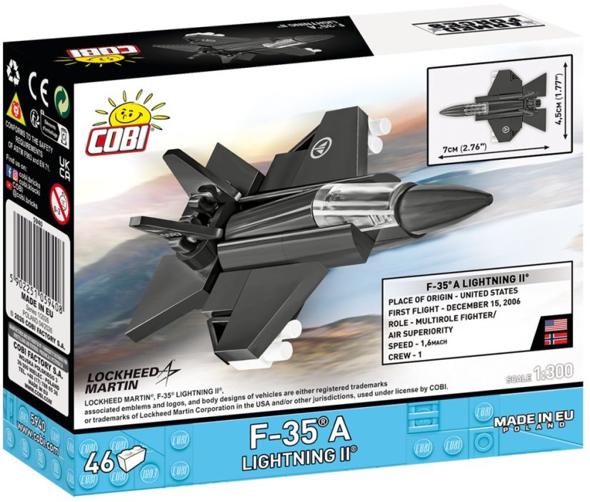 Armed Forces F-35A Lightning II - Plastová stavebnice COBI