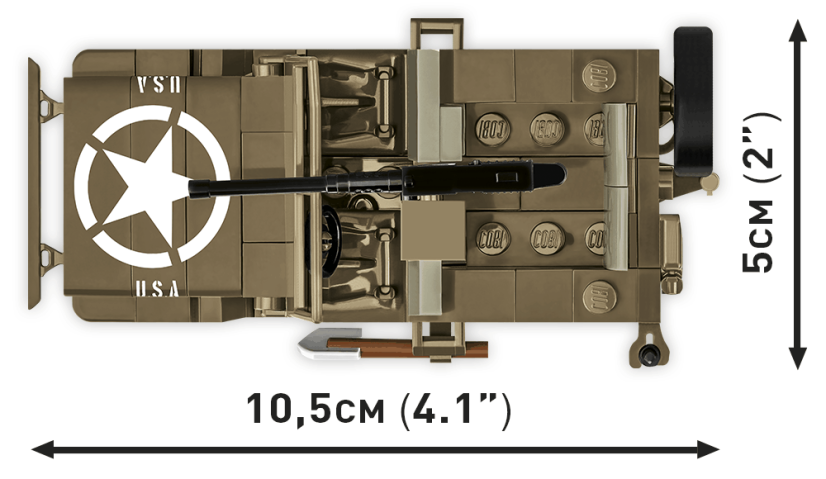 Jeep Willys MB + přívěs  WWII - Plastová stavebnice COBI