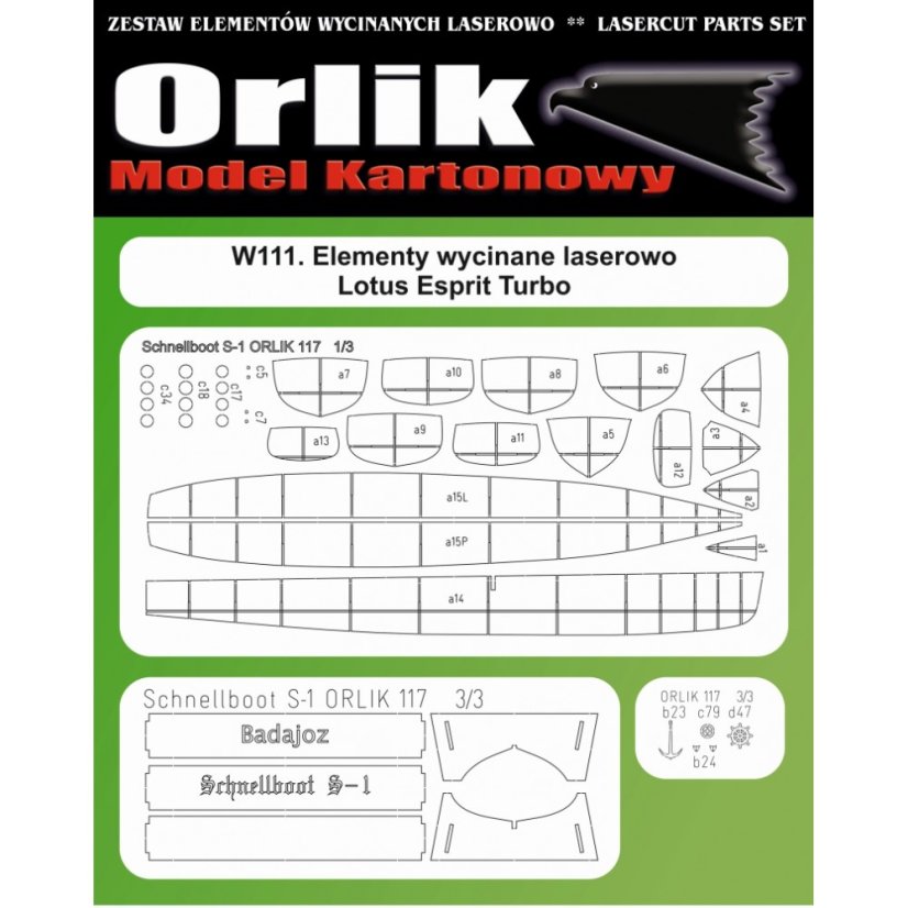 Schnellboot S-1 - Laserové doplnky - kostra, detaily
