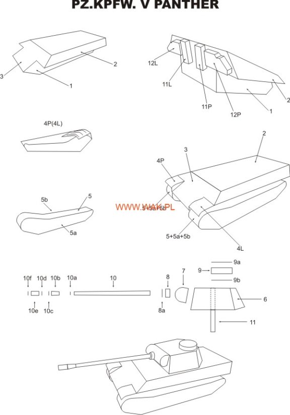 Falaise 1944 - 4 modely