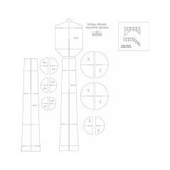 Vodárenská věž - důl Ignacy - Laserové doplňky - kostra