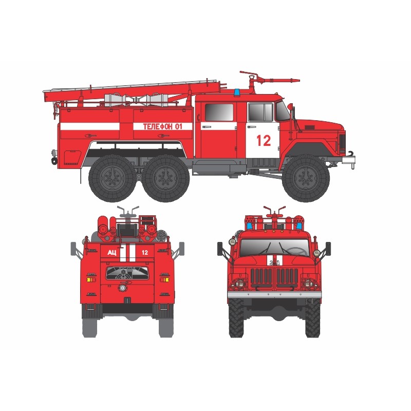 Hasičský automobil ZIL-131 AC-40-137A