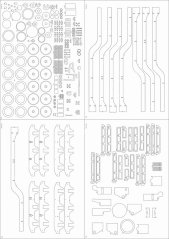 Železniční baterie Gneisenau 15cm L/45 - Laserové doplňky - kostra