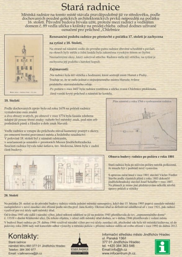 Stará radnice Jindřichův Hradec