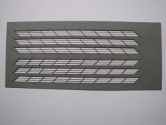 Railing 4 rows bevel (100 cm) 1:100