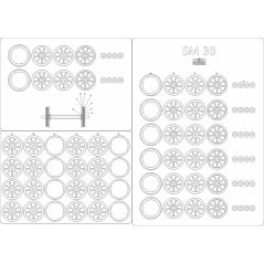 Locomotive SM 30 - Laser accessories - wheel parts