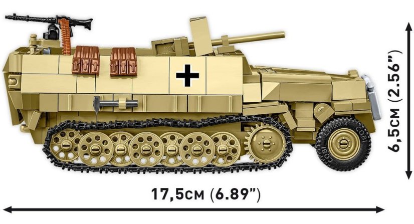 Sd.Kfz. 251/10 WW II - Plastová stavebnica COBI