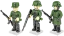 3 figúrky: Nemecká armáda s doplnkami - Plastová stavebnica COBI