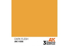 Akrylová farba AK Interactive AK11056 Dark Flesh (tmavě telová, 17 ml)