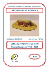 Czechoslovak light fortification model 36 type C - 1:87