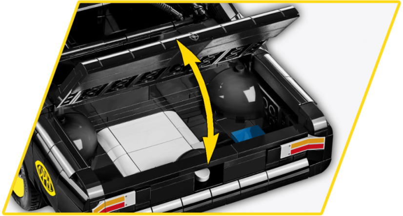 Opel Rekord C - Černá vdova, 1:12 - Plastová stavebnice COBI
