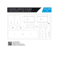 Elektrická lokomotiva řady 110 - Laserové doplňky