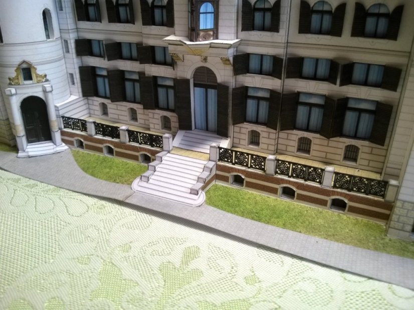 Zámek Lešná - Laserové doplňky - zábradlí