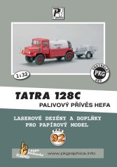 Tatra 128C s palivovým prívesom HEFA - Laserové doplnky - dezény, detaily