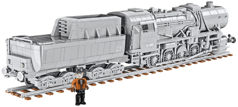 Kriegslokomotive Baureihe 52 s tendrem - Plastová stavebnice COBI