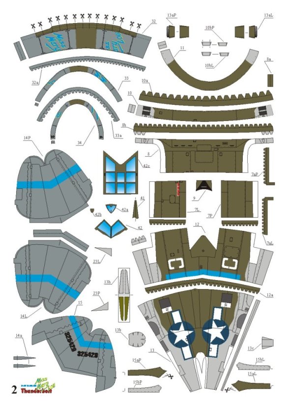 F4U-5NL Corsair & P-47 D Thunderbolt