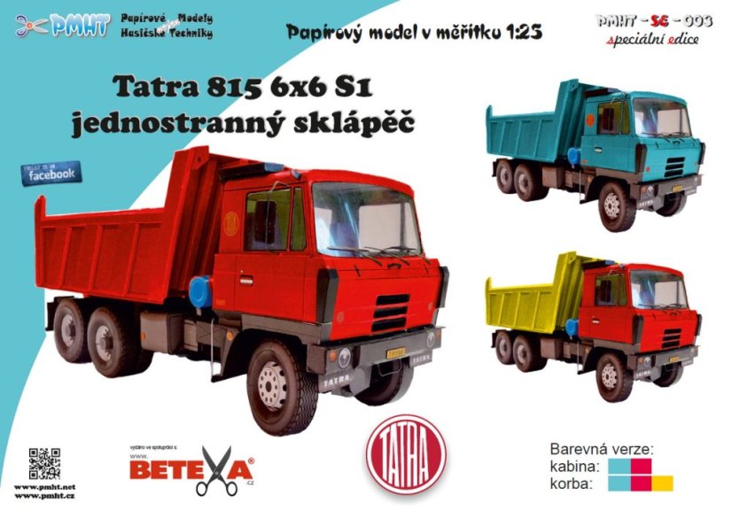 Tatra 815 S1 6x6 červená