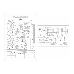 Fieseler FI-167 - Laserové doplnky - kostra, detaily