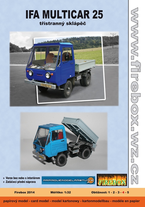 IFA multicar 25 - three-sided tipper