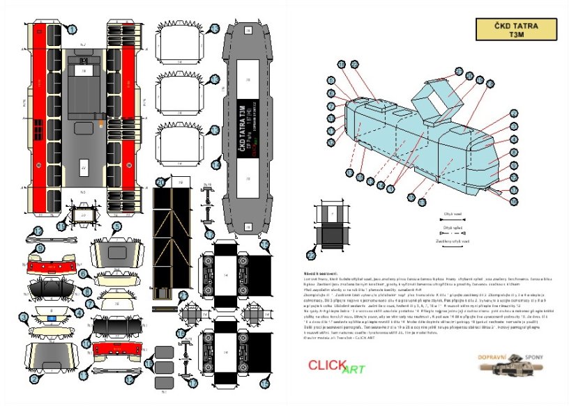Tramvaj ČKD Tatra T3M - Praha