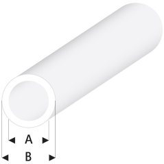 Plastový profil okrúhly dutý - 330mm - 1ks, viac priemerov