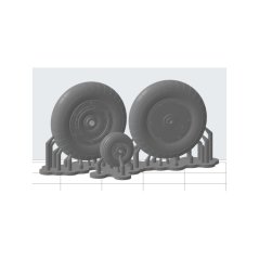 Avia CS-199 - plastové kolesá