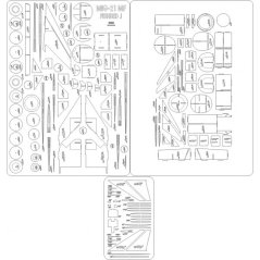 MiG-21 MF DDR - Laser accessories - skeleton