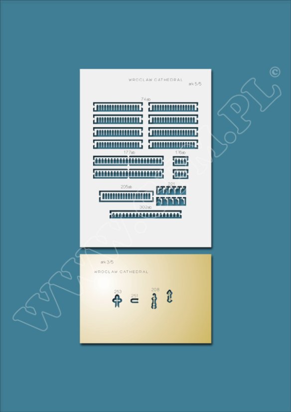 Katedrála sv. Jana Křtitele (Vratislav) - Laserové doplňky - kostra, detaily