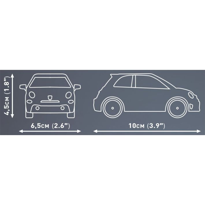 Abarth 595 Competizione - Plastová stavebnice COBI
