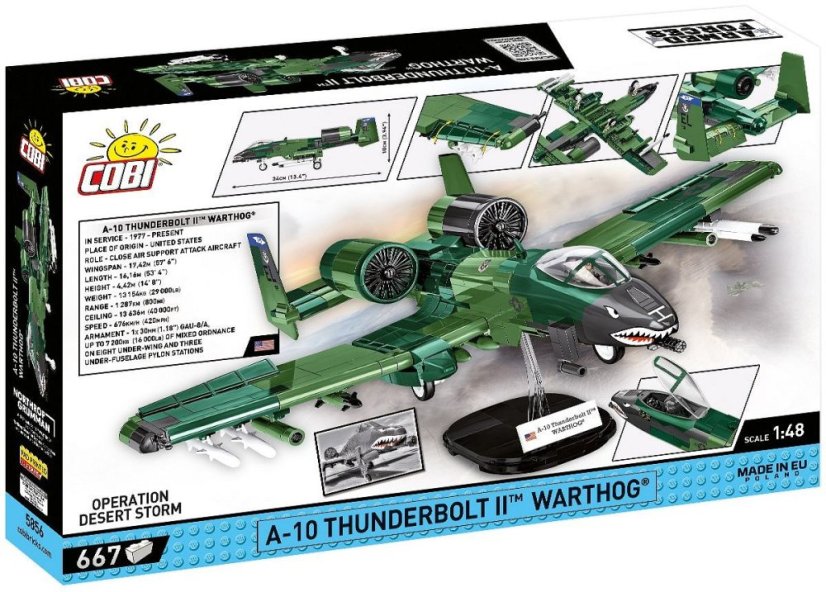 A-10 Thunderbolt II Warthog - Plastová stavebnice COBI