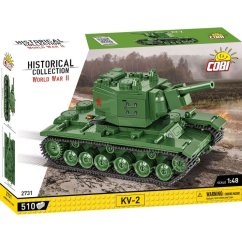 Tank KV-2 WWII - Plastová stavebnica COBI